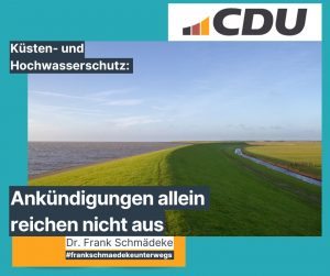 Schluss mit Ankündigungspolitik: Hochwasserschutz muss endlich wirken